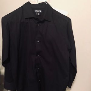 Boys black dress shirt